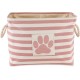 Bone Dry Pet Storage Collection Small Rectangular Stripe Paw Badge Waste Bin - Aquamarine Bone Dry Pet Storage Collection Small Rectangular Stripe Paw Badge Waste Bin - Aquamarine