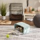 Bone Dry Pet Storage Collection Small Rectangular Stripe Paw Badge Waste Bin - Aquamarine Bone Dry Pet Storage Collection Small Rectangular Stripe Paw Badge Waste Bin - Aquamarine