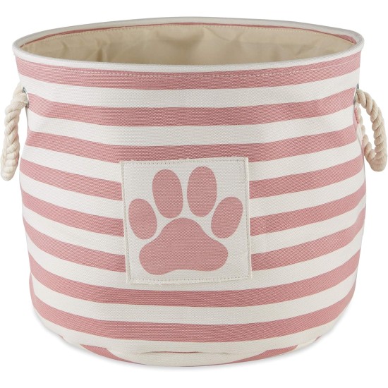 Bone Dry Pet Storage Collection Small Rectangular Stripe Paw Badge Waste Bin - Aquamarine Bone Dry Pet Storage Collection Small Rectangular Stripe Paw Badge Waste Bin - Aquamarine