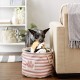Bone Dry Pet Storage Collection Small Rectangular Stripe Paw Badge Waste Bin - Aquamarine Bone Dry Pet Storage Collection Small Rectangular Stripe Paw Badge Waste Bin - Aquamarine