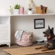 Bone Dry Pet Storage Collection Small Rectangular Stripe Paw Badge Waste Bin - Aquamarine Bone Dry Pet Storage Collection Small Rectangular Stripe Paw Badge Waste Bin - Aquamarine