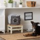 Bone Dry Pet Storage Collection Small Rectangular Stripe Paw Badge Waste Bin - Aquamarine Bone Dry Pet Storage Collection Small Rectangular Stripe Paw Badge Waste Bin - Aquamarine