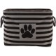 Bone Dry Pet Storage Collection Small Rectangular Stripe Paw Badge Waste Bin - Aquamarine Bone Dry Pet Storage Collection Small Rectangular Stripe Paw Badge Waste Bin - Aquamarine
