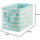 Bone Dry Pet Storage Collection Small Rectangular Stripe Paw Badge Waste Bin - Aquamarine Bone Dry Pet Storage Collection Small Rectangular Stripe Paw Badge Waste Bin - Aquamarine