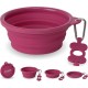 Bonza Extra Large Collapsible Dog Bowl 1500 ml, Sturdy Reinforced Rim, Portable Essential Dog Accessories and Travel Dog Bowls, with Carabiner, Keychain, Dog Travel Accessories, Dog Camping Gear Bonza Extra Large Collapsible Dog Bowl 1500 ml, Sturdy Reinforced Rim, Portable Essential Dog Accessories and Travel Dog Bowls, with Carabiner, Keychain, Dog Travel Accessories, Dog Camping Gear