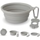 Bonza Large Collapsible Dog Bowl 1000 ml Sturdy Reinforced Rim Includes Carabiner & Water Bottle Holder Keyring Evergreen Bonza Large Collapsible Dog Bowl 1000 ml Sturdy Reinforced Rim Includes Carabiner & Water Bottle Holder Keyring Evergreen