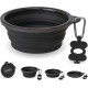 Bonza Large Collapsible Dog Bowl 1000 ml Sturdy Reinforced Rim Includes Carabiner & Water Bottle Holder Keyring Evergreen Bonza Large Collapsible Dog Bowl 1000 ml Sturdy Reinforced Rim Includes Carabiner & Water Bottle Holder Keyring Evergreen