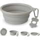 Bonza Large Collapsible Dog Bowl 1000 ml Sturdy Reinforced Rim Includes Carabiner & Water Bottle Holder Keyring Evergreen Bonza Large Collapsible Dog Bowl 1000 ml Sturdy Reinforced Rim Includes Carabiner & Water Bottle Holder Keyring Evergreen