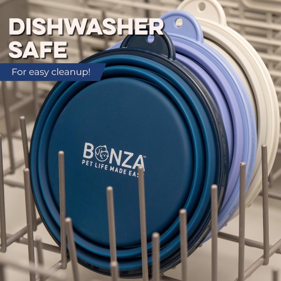 Bonza Large Collapsible Dog Bowl 1000 ml Sturdy Reinforced Rim Includes Carabiner & Water Bottle Holder Keyring Evergreen Bonza Large Collapsible Dog Bowl 1000 ml Sturdy Reinforced Rim Includes Carabiner & Water Bottle Holder Keyring Evergreen