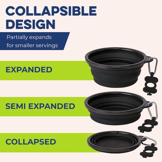 Bonza Large Collapsible Dog Bowl 1000 ml Sturdy Reinforced Rim Includes Carabiner & Water Bottle Holder Keyring Evergreen Bonza Large Collapsible Dog Bowl 1000 ml Sturdy Reinforced Rim Includes Carabiner & Water Bottle Holder Keyring Evergreen