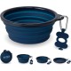 Bonza Large Collapsible Dog Bowl 1000 ml Sturdy Reinforced Rim Includes Carabiner & Water Bottle Holder Keyring Evergreen Bonza Large Collapsible Dog Bowl 1000 ml Sturdy Reinforced Rim Includes Carabiner & Water Bottle Holder Keyring Evergreen