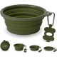 Bonza Large Collapsible Dog Bowl 1000 ml Sturdy Reinforced Rim Includes Carabiner & Water Bottle Holder Keyring Evergreen Bonza Large Collapsible Dog Bowl 1000 ml Sturdy Reinforced Rim Includes Carabiner & Water Bottle Holder Keyring Evergreen