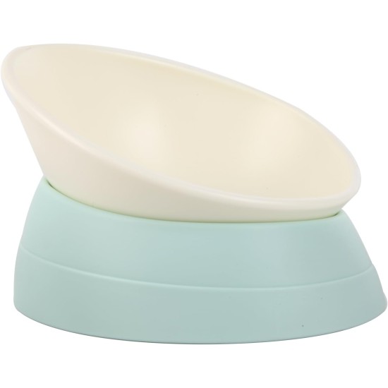 Bulldog Bowl, Non-Slip Dog Cat Bowl, Removable Rubber Dog Bowl, Sterile, Tilted Feeding Bowl, Tilted Base (Green, 3.5 Cups (Medium/Large Dog)) Bulldog Bowl, Non-Slip Dog Cat Bowl, Removable Rubber Dog Bowl, Sterile, Tilted Feeding Bowl, Tilted Base (Green, 3.5 Cups (Medium/Large Dog))