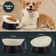 Bulldog Pet Bowl Non-Slip Dog Cat Bowl Removable Rubber Feeding Bowl Sterile Inclined with Slanted Base (Black, 3.5 Cup) Bulldog Pet Bowl Non-Slip Dog Cat Bowl Removable Rubber Feeding Bowl Sterile Inclined with Slanted Base (Black, 3.5 Cup)