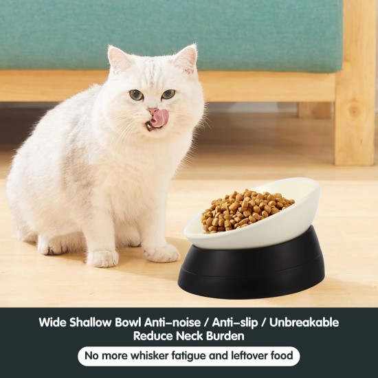 Bulldog Pet Bowl Non-Slip Dog Cat Bowl Removable Rubber Feeding Bowl Sterile Inclined with Sloped Base (Black, 2 Cup) Bulldog Pet Bowl Non-Slip Dog Cat Bowl Removable Rubber Feeding Bowl Sterile Inclined with Sloped Base (Black, 2 Cup)