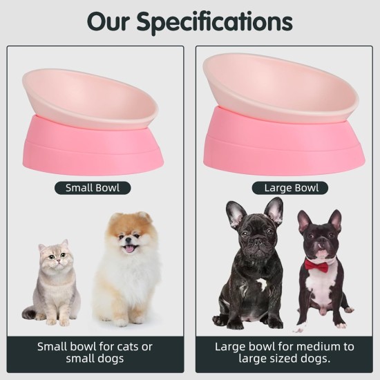 Bulldog Pet Bowl Non-Slip Dog Cat Bowl Removable Rubber Feeding Bowl Sterile Inclined with Sloped Base (Black, 2 Cup) Bulldog Pet Bowl Non-Slip Dog Cat Bowl Removable Rubber Feeding Bowl Sterile Inclined with Sloped Base (Black, 2 Cup)