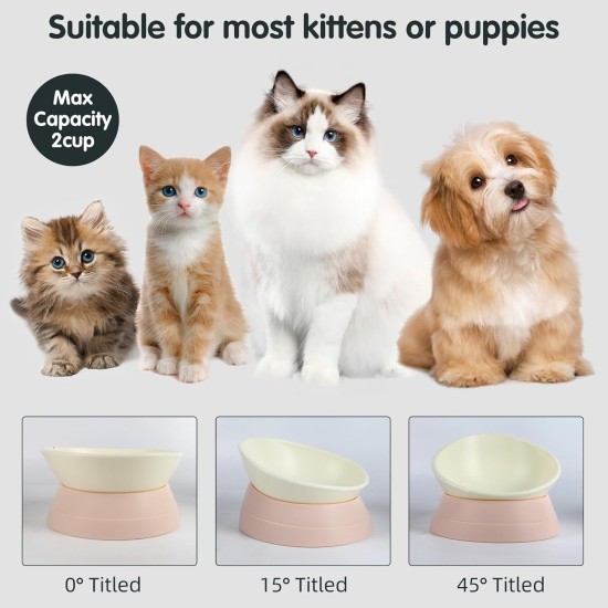 Bulldog Pet Bowl Non-Slip Dog Cat Bowl Removable Rubber Feeding Bowl Sterile Inclined with Sloped Base (Black, 2 Cup) Bulldog Pet Bowl Non-Slip Dog Cat Bowl Removable Rubber Feeding Bowl Sterile Inclined with Sloped Base (Black, 2 Cup)