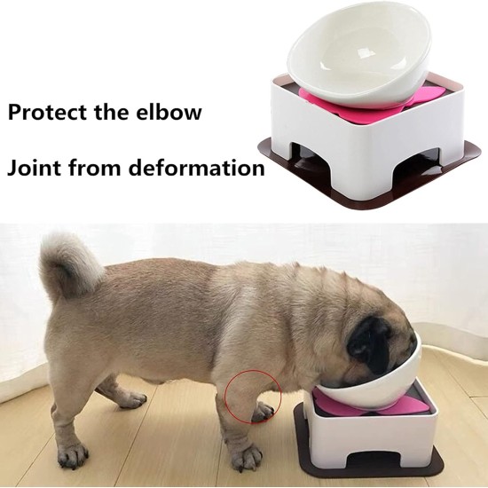 Bulldog Pet Bowl Non-Slip Dog Cat Bowl Removable Rubber Feeding Bowl Sterile Inclined with Sloped Base (Black, 2 Cup) Bulldog Pet Bowl Non-Slip Dog Cat Bowl Removable Rubber Feeding Bowl Sterile Inclined with Sloped Base (Black, 2 Cup)