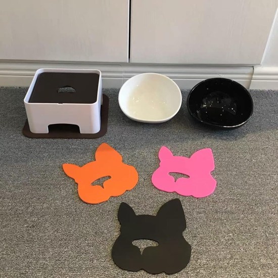 Bulldog Pet Bowl Non-Slip Dog Cat Bowl Removable Rubber Feeding Bowl Sterile Inclined with Sloped Base (Black, 2 Cup) Bulldog Pet Bowl Non-Slip Dog Cat Bowl Removable Rubber Feeding Bowl Sterile Inclined with Sloped Base (Black, 2 Cup)