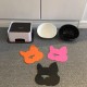 Bulldog Pet Bowl Non-Slip Dog Cat Bowl Removable Rubber Feeding Bowl Sterile Inclined with Sloped Base (Black, 2 Cup) Bulldog Pet Bowl Non-Slip Dog Cat Bowl Removable Rubber Feeding Bowl Sterile Inclined with Sloped Base (Black, 2 Cup)