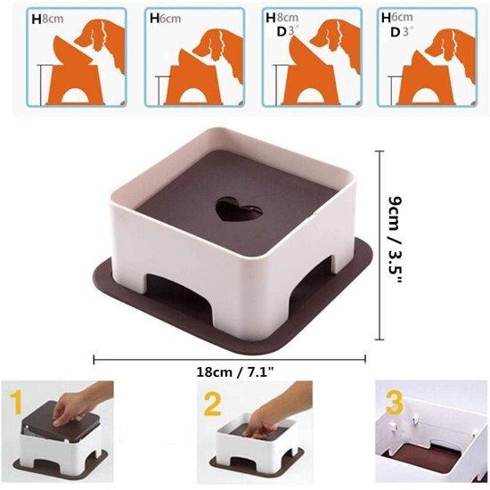 Bulldog Pet Bowl Non-Slip Dog Cat Bowl Removable Rubber Feeding Bowl Sterile Inclined with Sloped Base (Black, 2 Cup) Bulldog Pet Bowl Non-Slip Dog Cat Bowl Removable Rubber Feeding Bowl Sterile Inclined with Sloped Base (Black, 2 Cup)