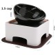 Bulldog Pet Bowl Non-Slip Dog Cat Bowl Removable Rubber Feeding Bowl Sterile Inclined with Sloped Base (Black, 2 Cup) Bulldog Pet Bowl Non-Slip Dog Cat Bowl Removable Rubber Feeding Bowl Sterile Inclined with Sloped Base (Black, 2 Cup)