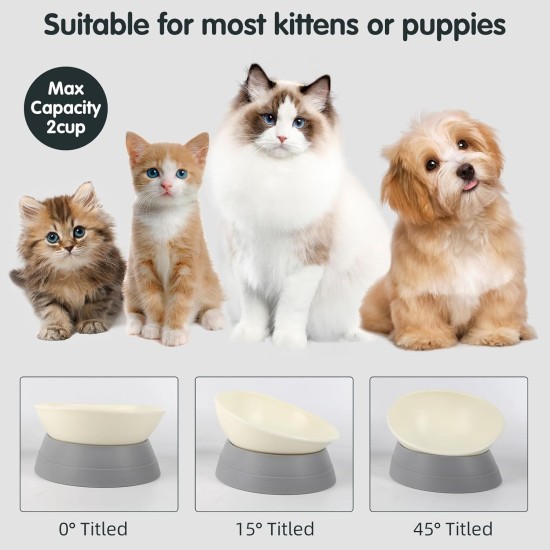 Bulldog Pet Bowl Non-Slip Dog Cat Bowl Removable Rubber Feeding Bowl Sterile Inclined with Sloped Base (Black, 2 Cup) Bulldog Pet Bowl Non-Slip Dog Cat Bowl Removable Rubber Feeding Bowl Sterile Inclined with Sloped Base (Black, 2 Cup)