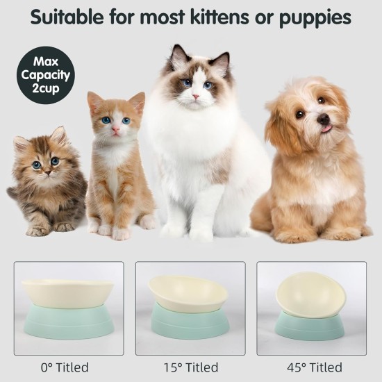 Bulldog Pet Bowl Non-Slip Dog Cat Bowl Removable Rubber Feeding Bowl Sterile Inclined with Sloped Base (Black, 2 Cup) Bulldog Pet Bowl Non-Slip Dog Cat Bowl Removable Rubber Feeding Bowl Sterile Inclined with Sloped Base (Black, 2 Cup)