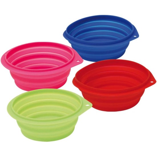 CROCI Travel Bowl for Dog, 0.5 Litre, Multi-Colour CROCI Travel Bowl for Dog, 0.5 Litre, Multi-Colour