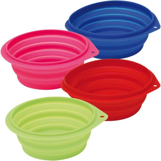 CROCI Travel Bowl for Dog, 1 Litre, Multi-Colour CROCI Travel Bowl for Dog, 1 Litre, Multi-Colour