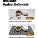 Cat Bowl, Dog Bowl, Ceramic Double Feeding Bowl, Feeding Bowl, Water Bowl with Bamboo Stand and Non-Slip Mat for Cats and Small Dogs (400 ml, 2-Grey) Cat Bowl, Dog Bowl, Ceramic Double Feeding Bowl, Feeding Bowl, Water Bowl with Bamboo Stand and Non-Slip Mat for Cats and Small Dogs (400 ml, 2-Grey)
