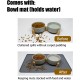 Cat Bowl, Dog Bowl, Ceramic Double Feeding Bowl, Feeding Bowl, Water Bowl with Bamboo Stand and Non-Slip Mat for Cats and Small Dogs (400 ml, 2-Grey) Cat Bowl, Dog Bowl, Ceramic Double Feeding Bowl, Feeding Bowl, Water Bowl with Bamboo Stand and Non-Slip Mat for Cats and Small Dogs (400 ml, 2-Grey)