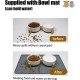 Cat Bowl, Dog Bowl, Ceramic Double Feeding Bowl, Feeding Bowl, Water Bowl with Bamboo Stand and Non-Slip Mat for Cats and Small Dogs (400 ml, 2-Grey) Cat Bowl, Dog Bowl, Ceramic Double Feeding Bowl, Feeding Bowl, Water Bowl with Bamboo Stand and Non-Slip Mat for Cats and Small Dogs (400 ml, 2-Grey)