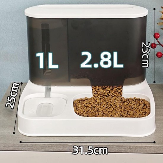 Cat Feeder, Food and Water Dispenser, Automatic Feeder, Intelligent Cat Food, Pet Dry Food, Feeder for Cats/Dogs, Pink Cat Feeder, Food and Water Dispenser, Automatic Feeder, Intelligent Cat Food, Pet Dry Food, Feeder for Cats/Dogs, Pink