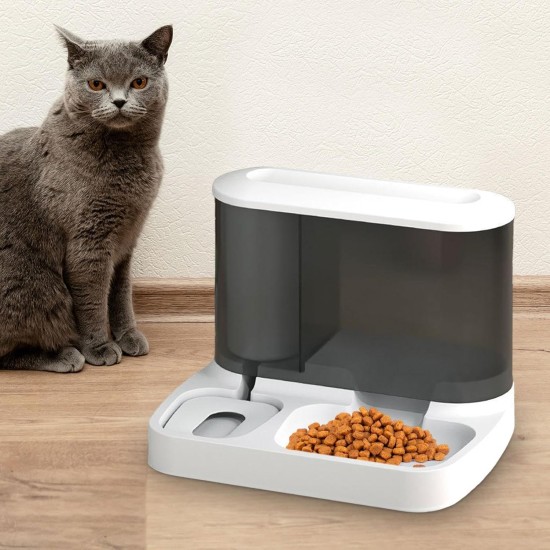 Cat Feeder, Food and Water Dispenser, Automatic Feeder, Intelligent Cat Food, Pet Dry Food, Feeder for Cats/Dogs, Pink Cat Feeder, Food and Water Dispenser, Automatic Feeder, Intelligent Cat Food, Pet Dry Food, Feeder for Cats/Dogs, Pink