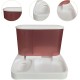 Cat Feeder, Food and Water Dispenser, Automatic Feeder, Intelligent Cat Food, Pet Dry Food, Feeder for Cats/Dogs, Pink Cat Feeder, Food and Water Dispenser, Automatic Feeder, Intelligent Cat Food, Pet Dry Food, Feeder for Cats/Dogs, Pink