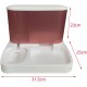 Cat Feeder, Food and Water Dispenser, Automatic Feeder, Intelligent Cat Food, Pet Dry Food, Feeder for Cats/Dogs, Pink Cat Feeder, Food and Water Dispenser, Automatic Feeder, Intelligent Cat Food, Pet Dry Food, Feeder for Cats/Dogs, Pink