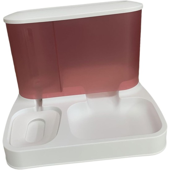 Cat Feeder, Food and Water Dispenser, Automatic Feeder, Intelligent Cat Food, Pet Dry Food, Feeder for Cats/Dogs, Pink Cat Feeder, Food and Water Dispenser, Automatic Feeder, Intelligent Cat Food, Pet Dry Food, Feeder for Cats/Dogs, Pink