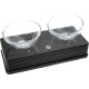 Catit Design Contemporary Multi-Purpose Elevated Glass Double Diner, Black Catit Design Contemporary Multi-Purpose Elevated Glass Double Diner, Black