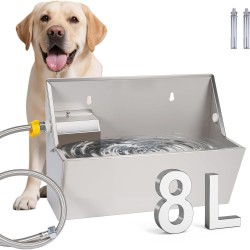 Cattle and Sheep Drinking Carrier 8 Litre Dog Water Outdoor Stainless Steel Water Bowl for Large Dogs, Dog Pool, Automatic Dog Water Dispenser, Large Dog Water Bowl, Stainless Steel Water Bowl (8L) Cattle and Sheep Drinking Carrier 8 Litre Dog Water Outdoor Stainless Steel Water Bowl for Large Dogs, Dog Pool, Automatic Dog Water Dispenser, Large Dog Water Bowl, Stainless Steel Water Bowl (8L)