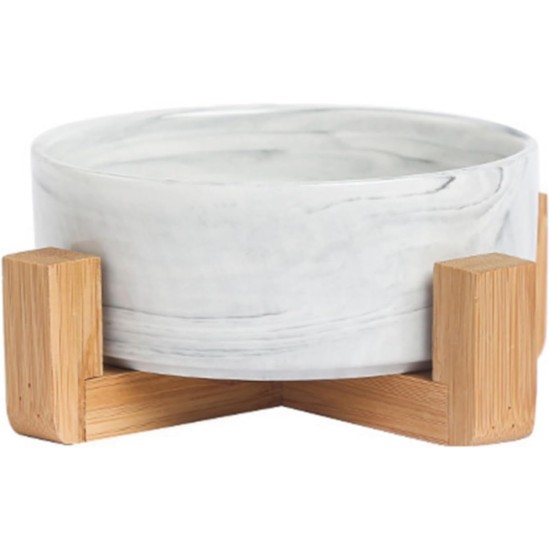 Ceramic Animal Bowl Grey Marble