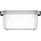 Cetomo 32L x 3 Dog Food Containers, Airtight Food Container with Wheels, Silicone Seal, Snap Closures, Plastic Food Container with Lid for Dogs, Clear, 32L/12kg, Pack of 3 (3 Scoops)