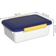 Cetomo 32L x 3 Dog Food Containers, Airtight Food Container with Wheels, Silicone Seal, Snap Closures, Plastic Food Container with Lid for Dogs, Clear, 32L/12kg, Pack of 3 (3 Scoops)