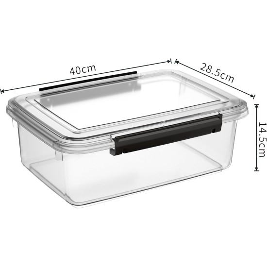 Cetomo 32L x 3 Dog Food Containers, Airtight Food Container with Wheels, Silicone Seal, Snap Closures, Plastic Food Container with Lid for Dogs, Clear, 32L/12kg, Pack of 3 (3 Scoops) Cetomo 32L x 3 Dog Food Containers, Airtight Food Container with Wheels, Silicone Seal, Snap Closures, Plastic Food Container with Lid for Dogs, Clear, 32L/12kg, Pack of 3 (3 Scoops)