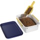 Cetomo Dog Food Container, Airtight Food Container with Wheels, Silicone Seal and Snap Closures, Plastic Food Container with Lid for Dogs, Clear, 10L + 32L, 3.5 kg + 12 kg (1 Scoop) Cetomo Dog Food Container, Airtight Food Container with Wheels, Silicone Seal and Snap Closures, Plastic Food Container with Lid for Dogs, Clear, 10L + 32L, 3.5 kg + 12 kg (1 Scoop)