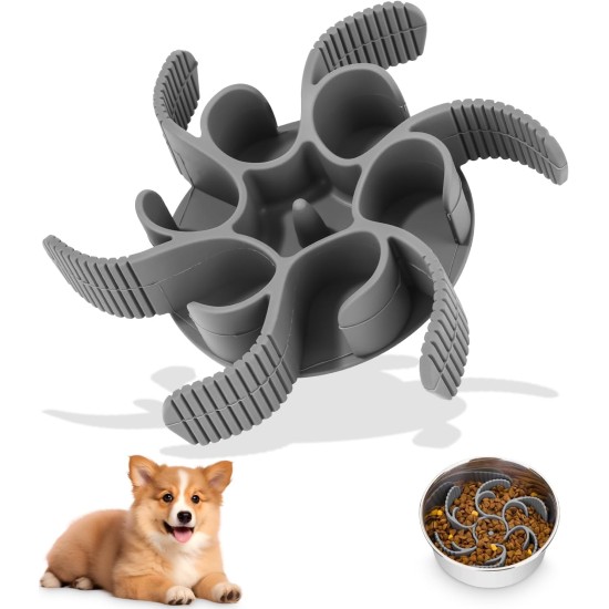 Cexovo Dog Slow Feeding Bowl Anti Sling Insert for Bowl Anti Sling Bowl Dog Silicone Slow Feeder Dog Bowl Insert with Suction Cups Non-Slip for Dogs and Cats Cexovo Dog Slow Feeding Bowl Anti Sling Insert for Bowl Anti Sling Bowl Dog Silicone Slow Feeder Dog Bowl Insert with Suction Cups Non-Slip for Dogs and Cats