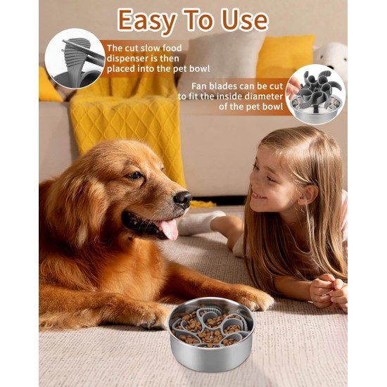 Cexovo Dog Slow Feeding Bowl Anti Sling Insert for Bowl Anti Sling Bowl Dog Silicone Slow Feeder Dog Bowl Insert with Suction Cups Non-Slip for Dogs and Cats Cexovo Dog Slow Feeding Bowl Anti Sling Insert for Bowl Anti Sling Bowl Dog Silicone Slow Feeder Dog Bowl Insert with Suction Cups Non-Slip for Dogs and Cats