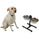Classic Pet Products Adjustable Double Feeder with Tall Stand and 2 Stainless Steel Bowls 1700ml 1.5kg Classic Pet Products Adjustable Double Feeder with Tall Stand and 2 Stainless Steel Bowls 1700ml 1.5kg