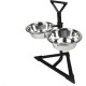 Classic Pet Products Double Feeder with 2 x 1700ml Stainless Steel Bowls, Height Adjustable Classic Pet Products Double Feeder with 2 x 1700ml Stainless Steel Bowls, Height Adjustable