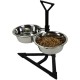 Classic Pet Products Double Feeder with 2 x 1700ml Stainless Steel Bowls, Height Adjustable Classic Pet Products Double Feeder with 2 x 1700ml Stainless Steel Bowls, Height Adjustable